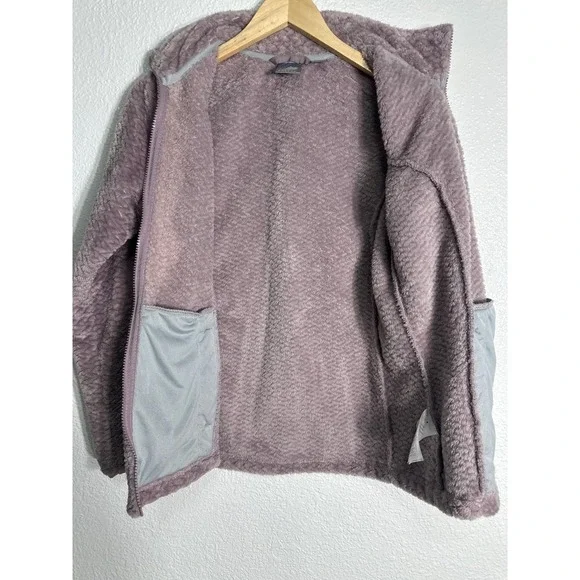 FREE2B Women's Size M Lavender Textured Fleece Zip Up Jacket - Picture 3 of 8